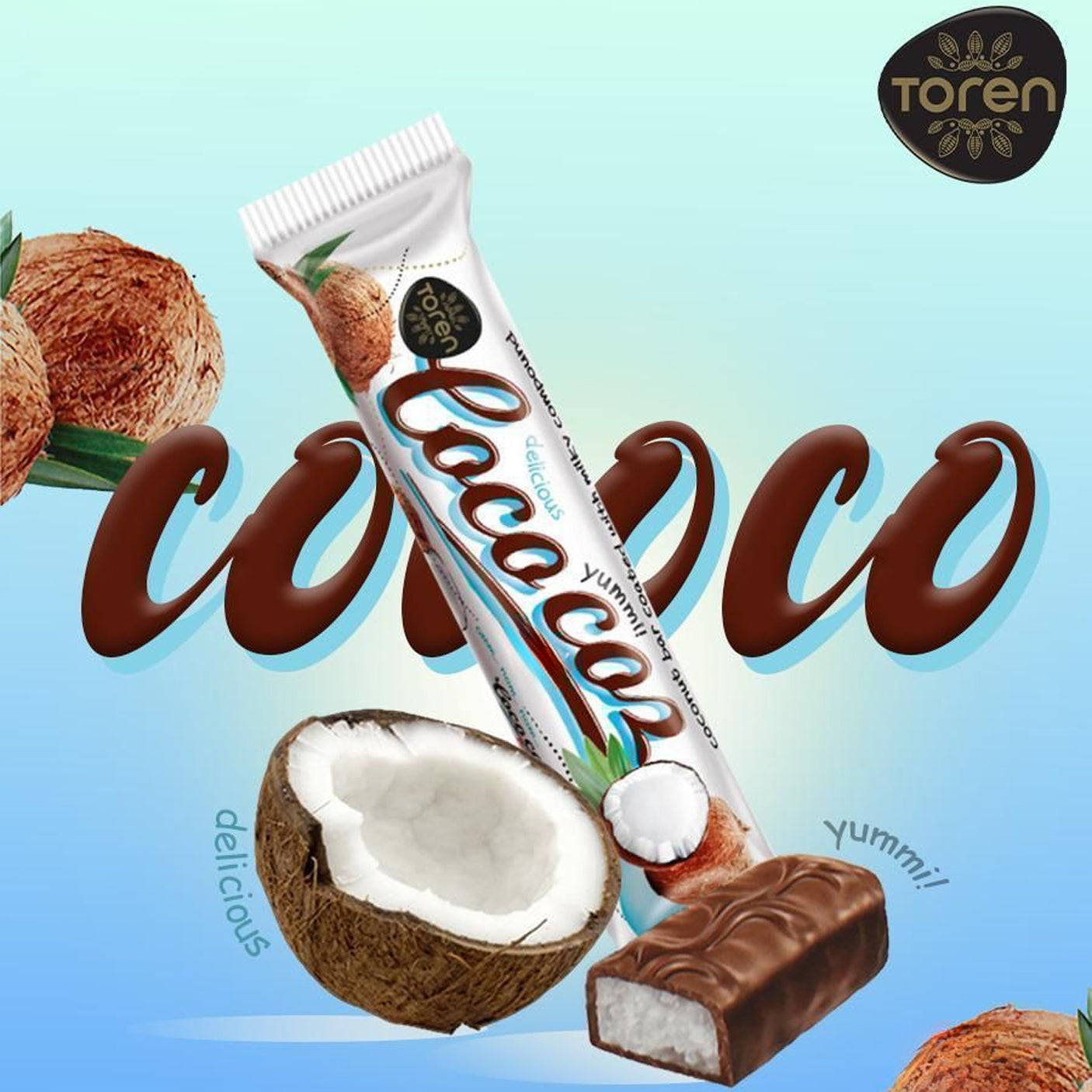 Toren Coco Coz Coconut Bar Chocolate - 500g