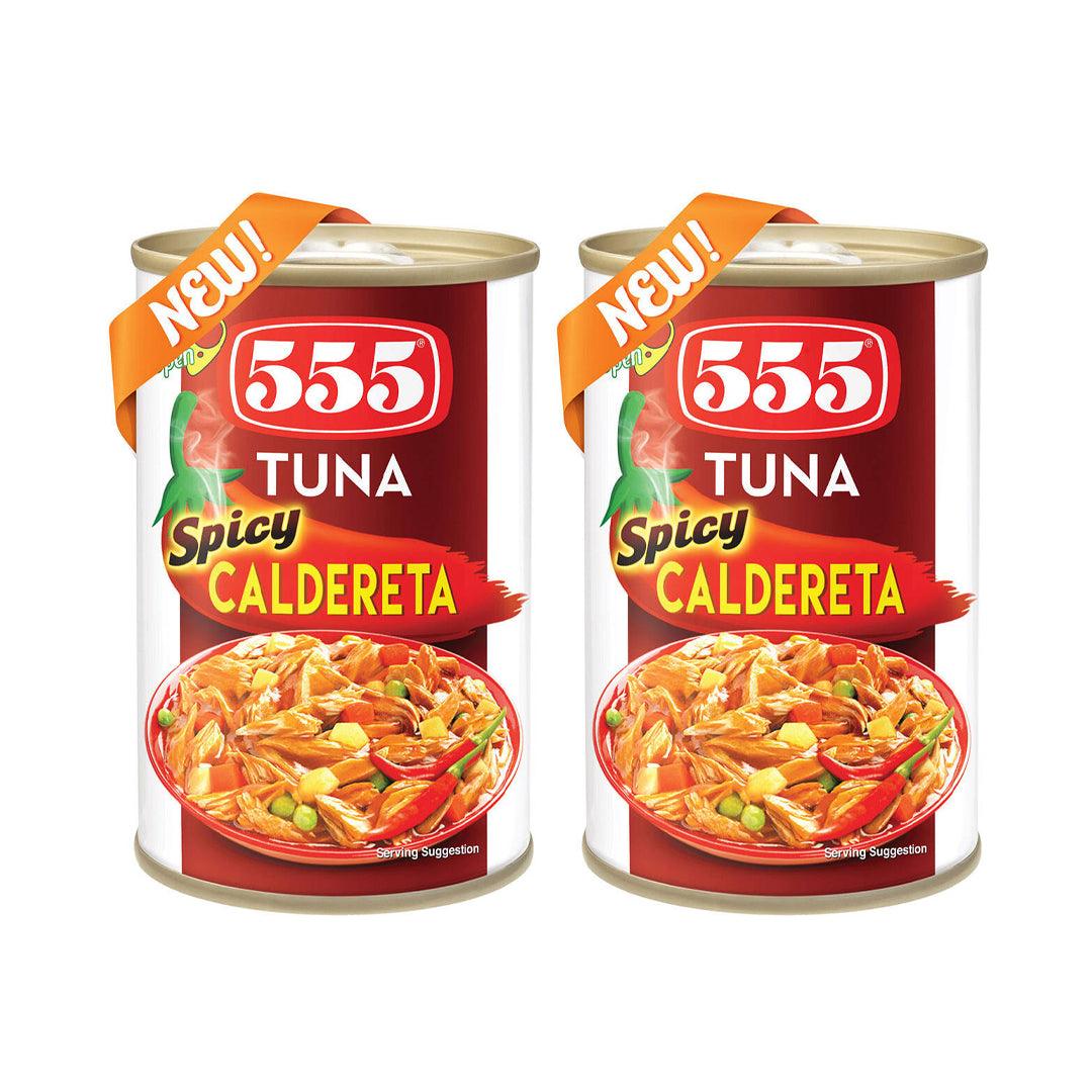 555 Tuna Spicy Caldereta - 155g × 2 Pcs