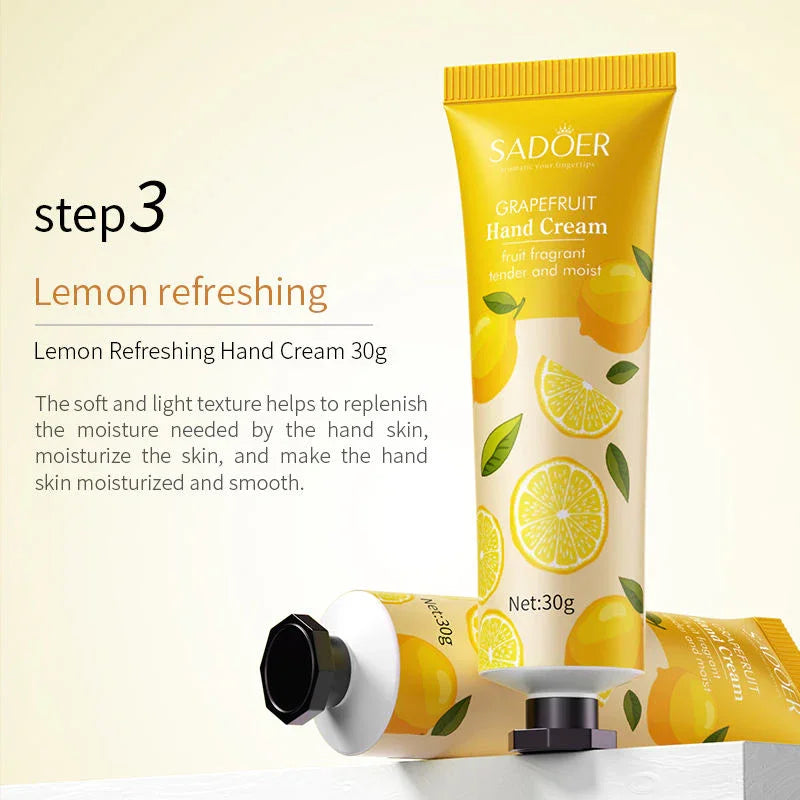 Sadoer Colorful Fruit Moisturizing Hand Cream - 30g x 5 Pcs