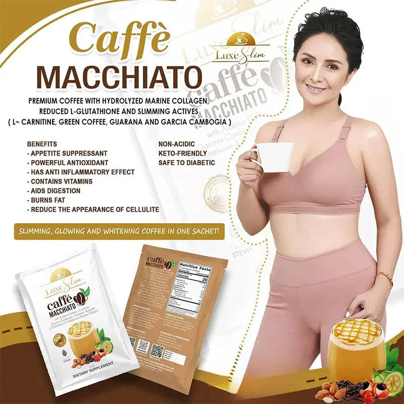 Luxe Slim Caffe Macchiato - 168g (21g × 8 Sachets)
