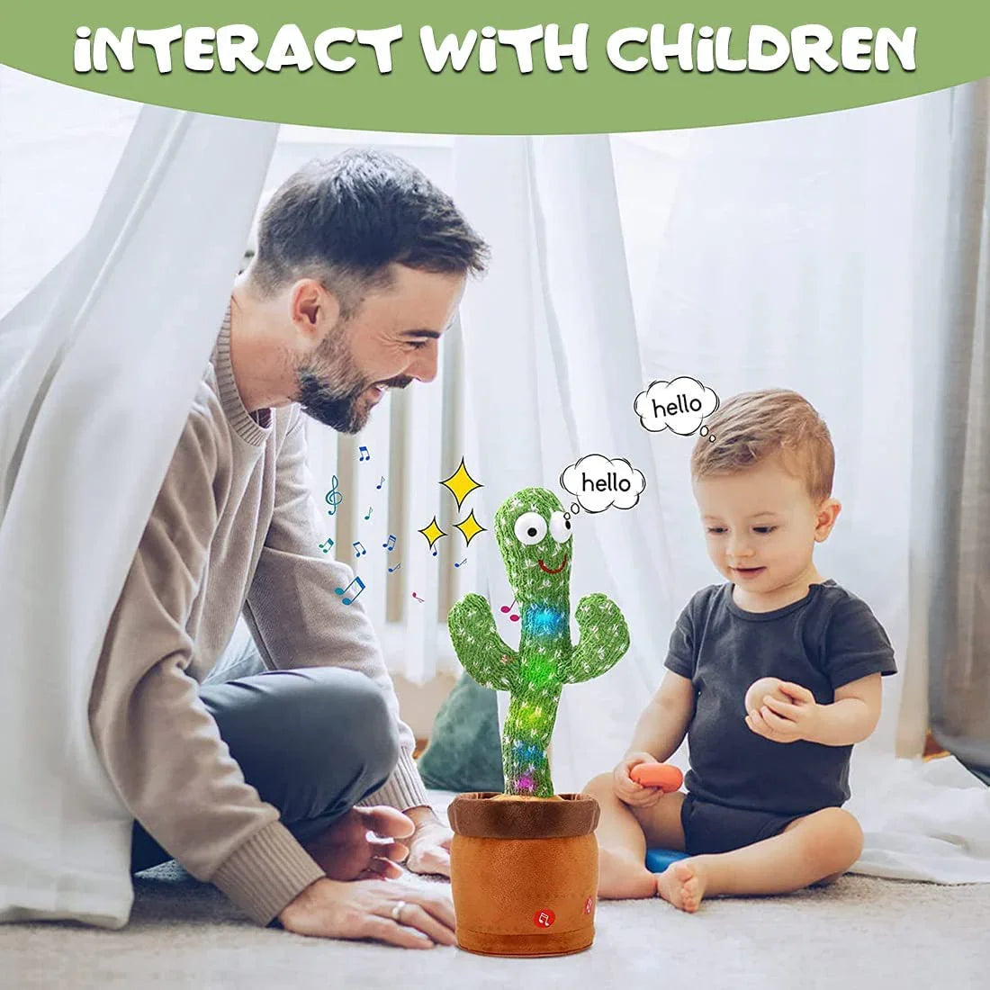 Kids Dancing & Talking Cactus Toy