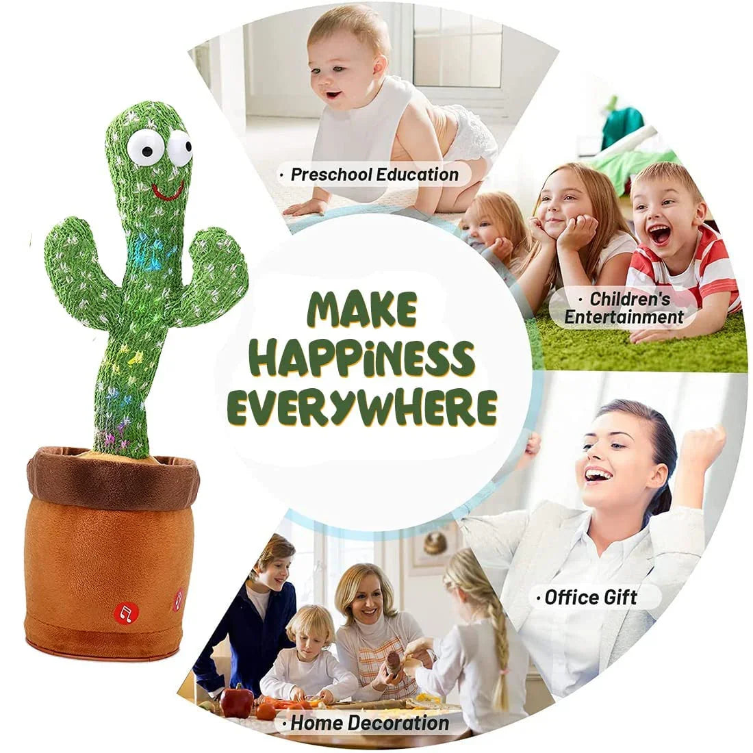 Kids Dancing & Talking Cactus Toy