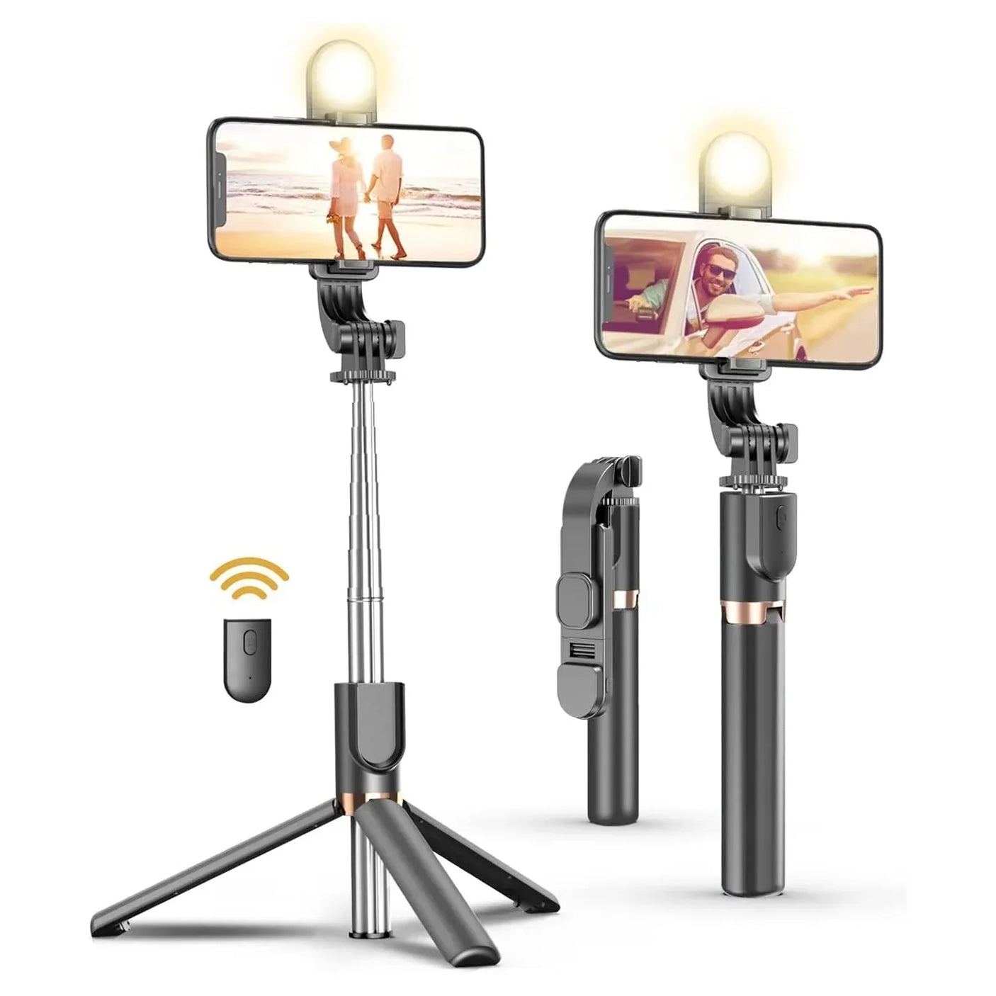 Plokama Live Broadcast Multifunctional Selfie Stick LIVE-K8 LED