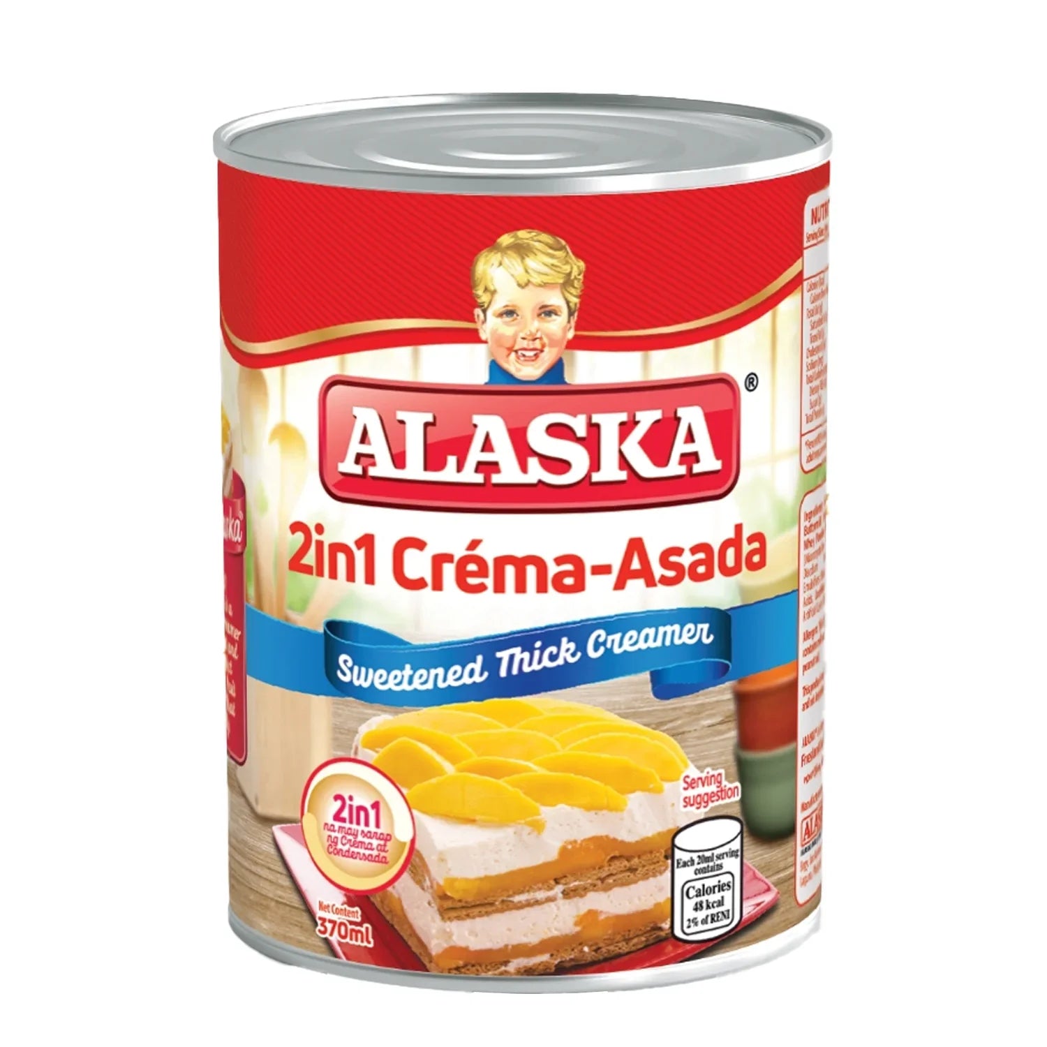 Alaska 2 in 1 Crema-Asada Sweetened Thick Creamer - 370ml