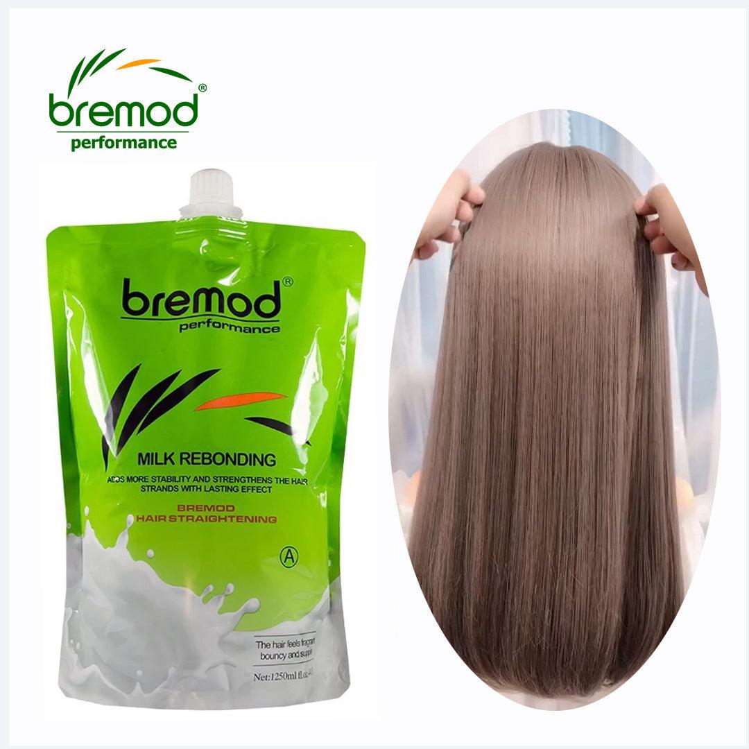 مجموعة فرد الشعر بالحليب من Bremod (A) + (B) - 1250 مل + 1250 مل