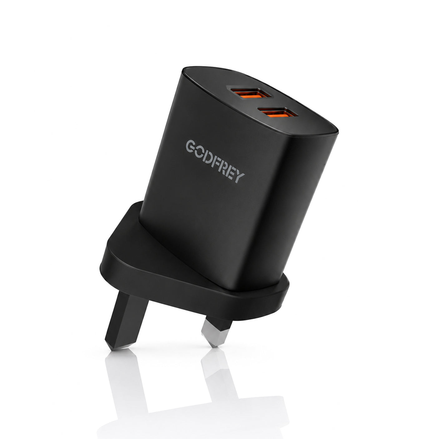 شاحن سريع Godfrey بمنفذي USB وتيار 5.0 أمبير GBSN24-01