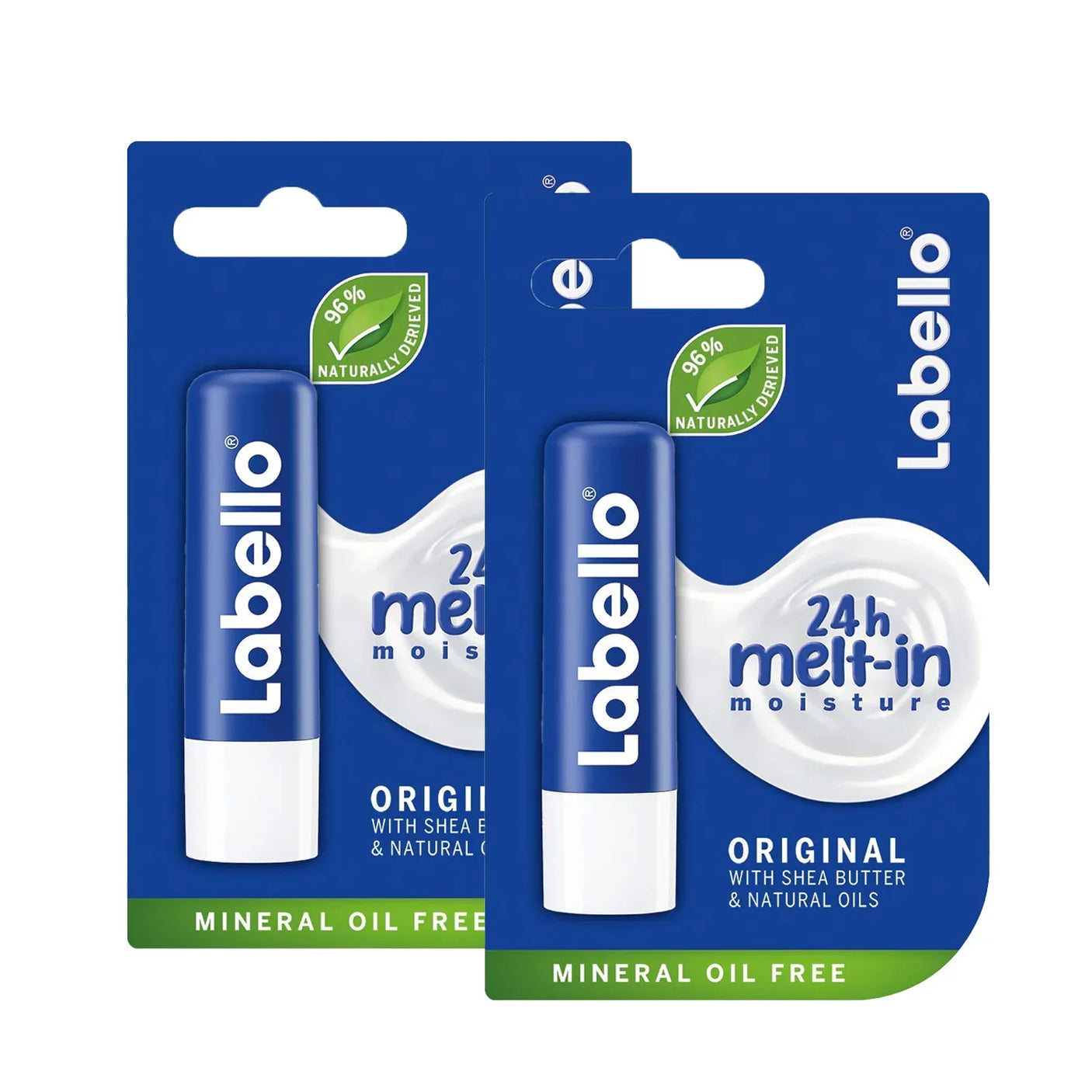Labello Lip Balm Moisturising Original - 4.8g × 2 Pcs (Offer)