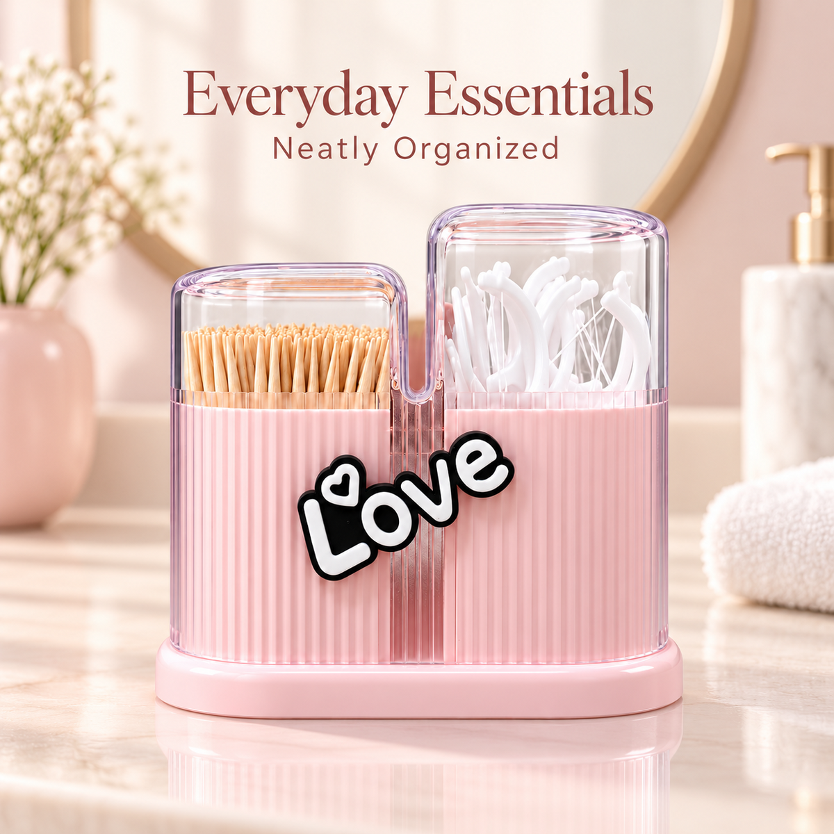 Hygienic Toothpicks & Dental Floss Stick - 30Pcs