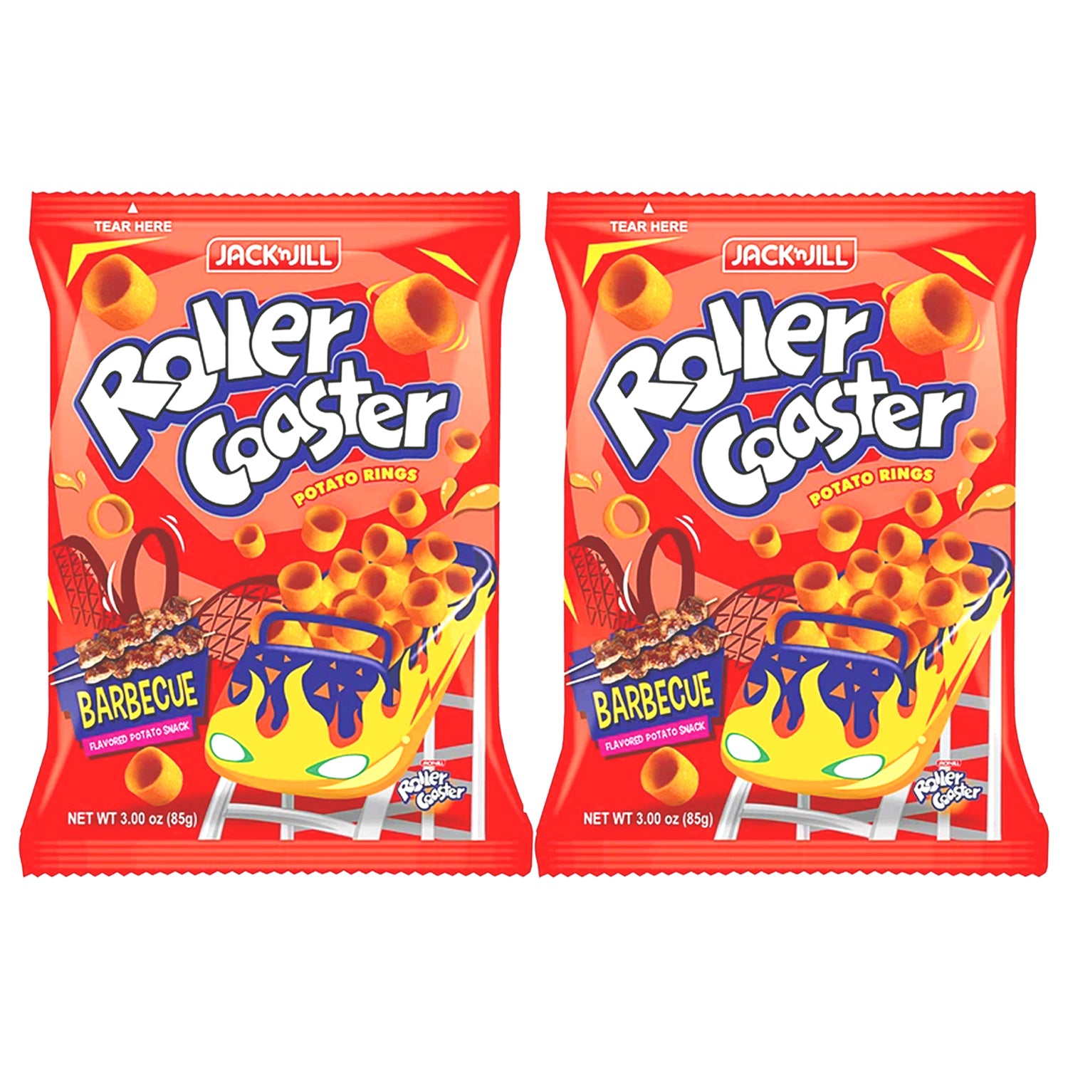 Jack 'n Jill Roller Coaster Potato Rings Barbecue - 85g (1+1) Offer