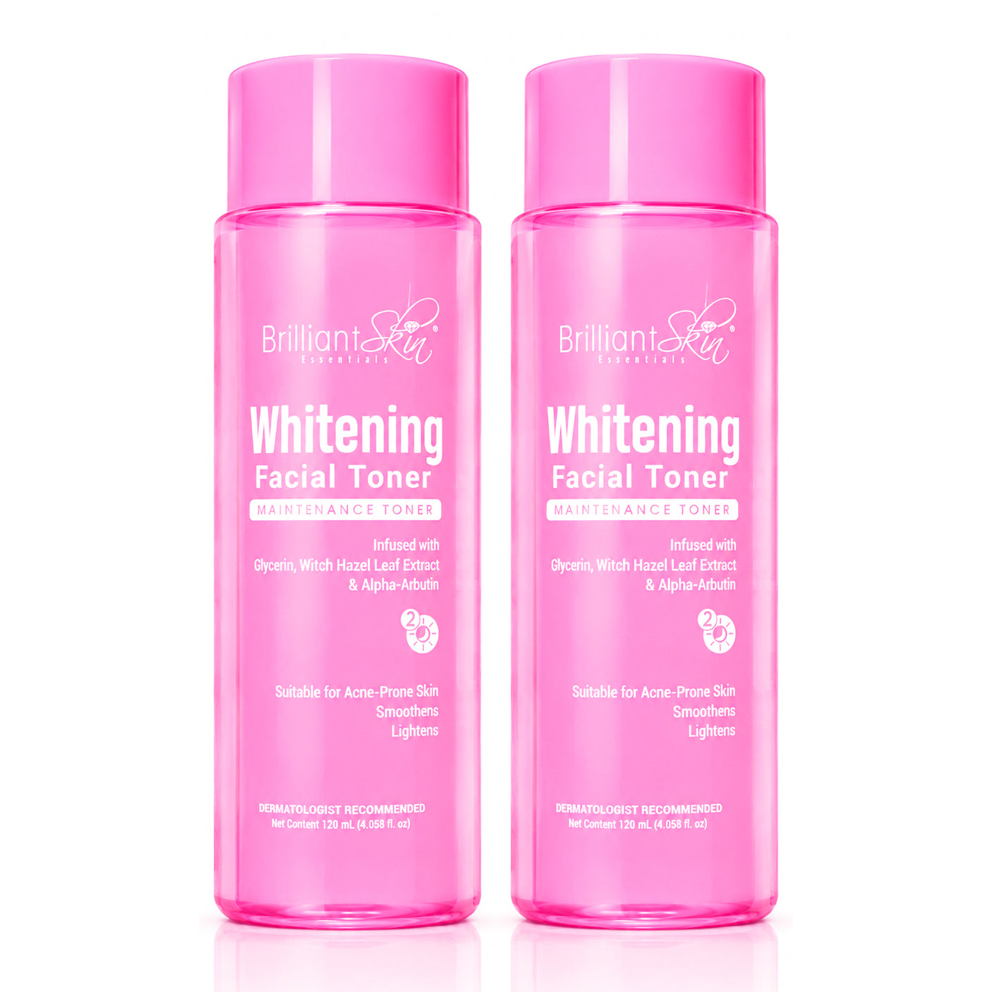Brilliant Skin Brightening Facial Toner - 120ml (1+1) Offer