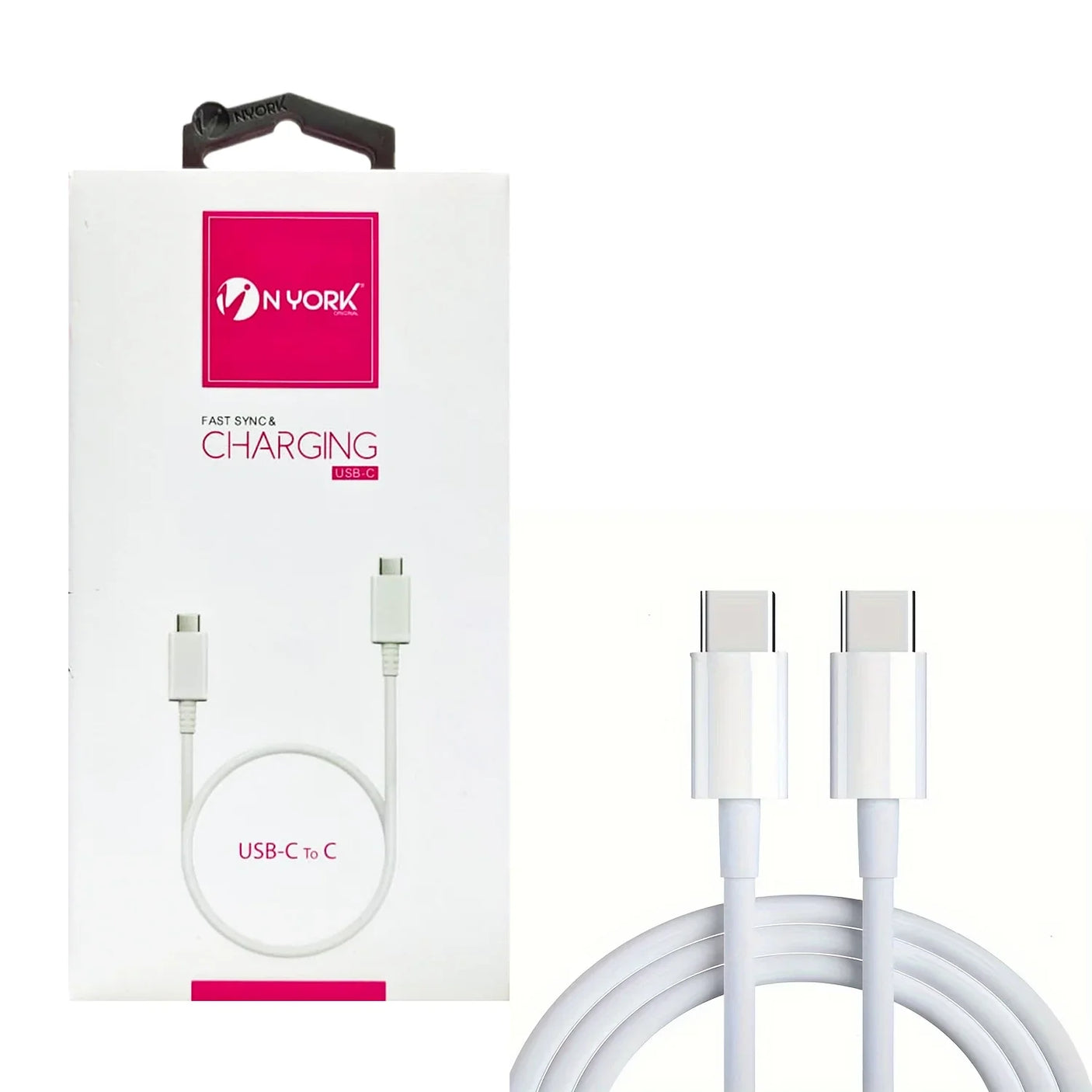 كابل شحن ومزامنة سريع من نيويورك USB C إلى C - UC807