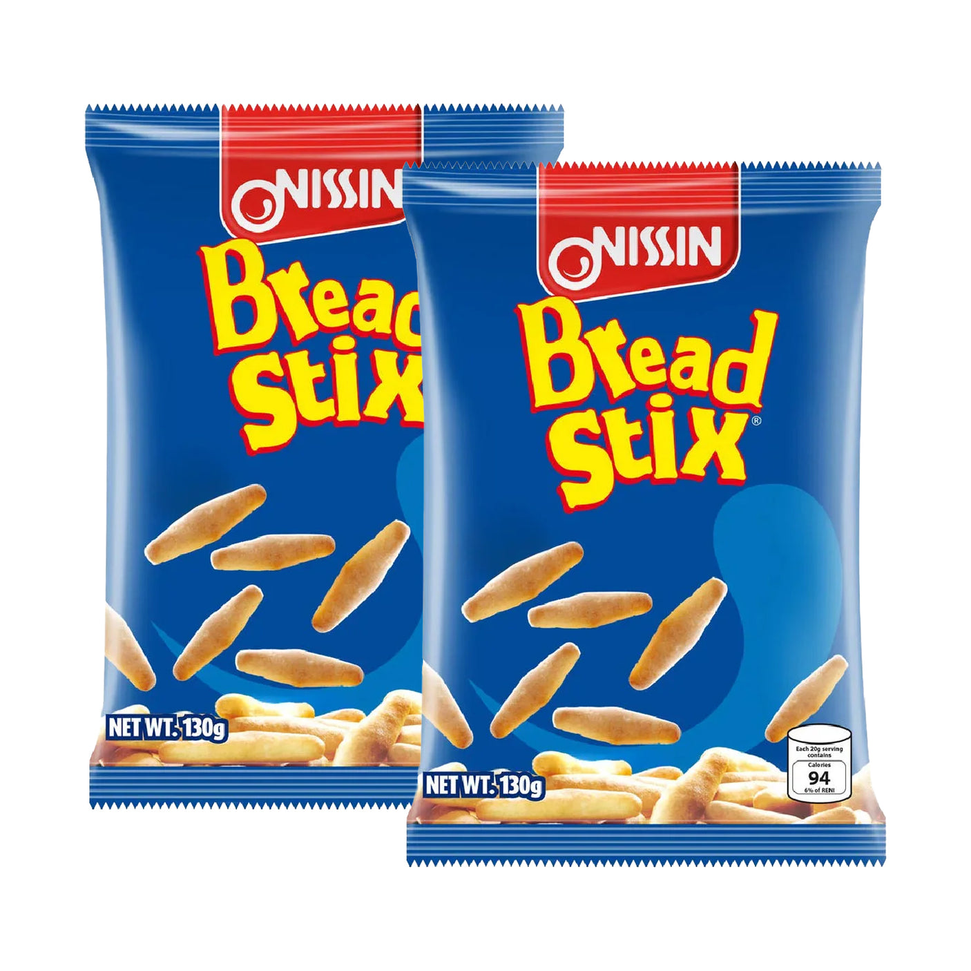 Nissin Bread Stix Original - 130g (1+1) Offer