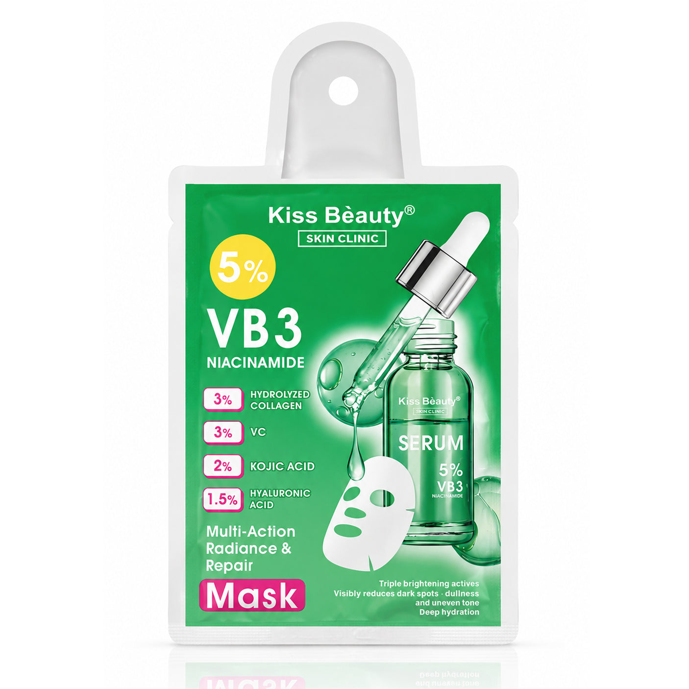 Kiss Beauty Multi-Action Radiance & Repair Face Mask - 30ml
