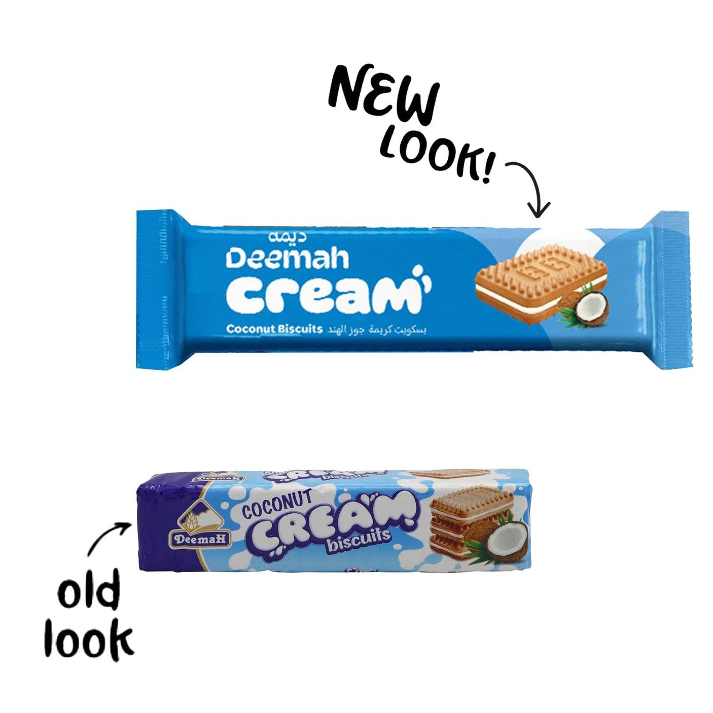 Coconut Cream Biscuits 75g - Deemah