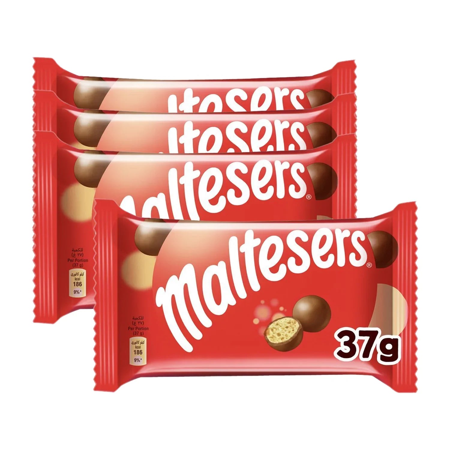 Maltesers Milk Chocolate Balls - 37g × 4