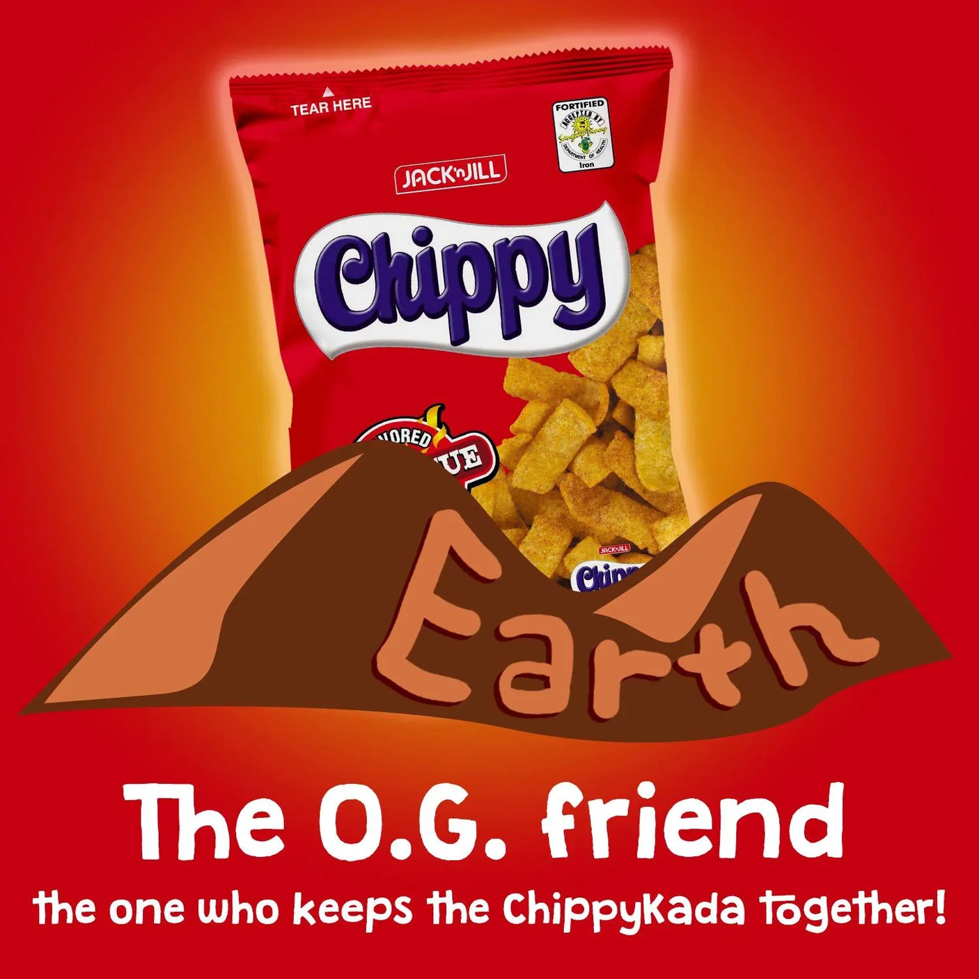 Jack 'n Jill Chippy BBQ Corn Chips 110g
