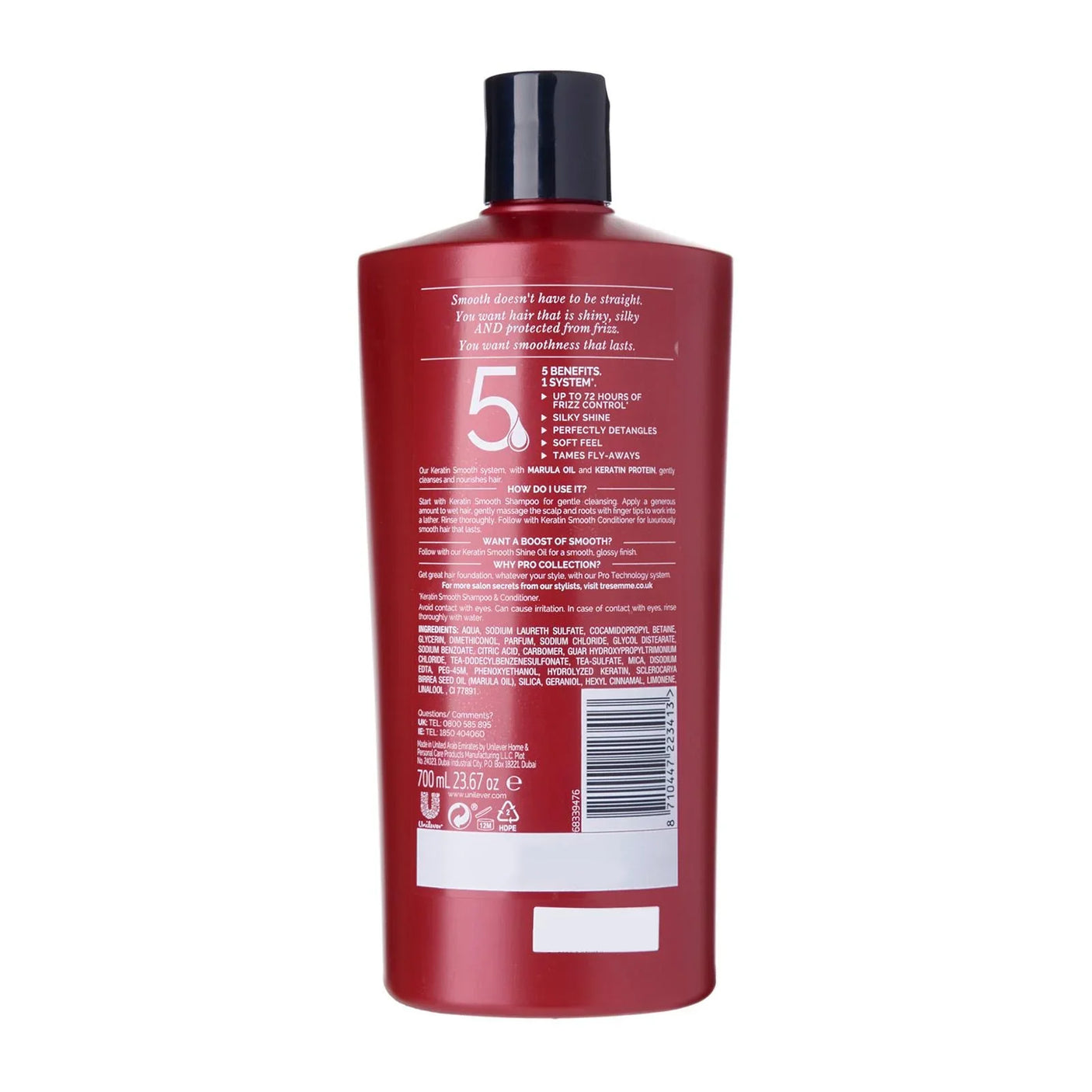 Tresemme Keratin Smooth with Marula Oil Shampoo - 700ml