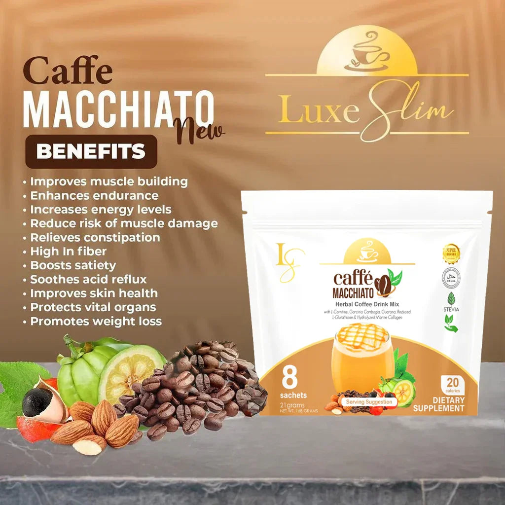 Luxe Slim Caffe Macchiato - 168g (21g × 8 Sachets)