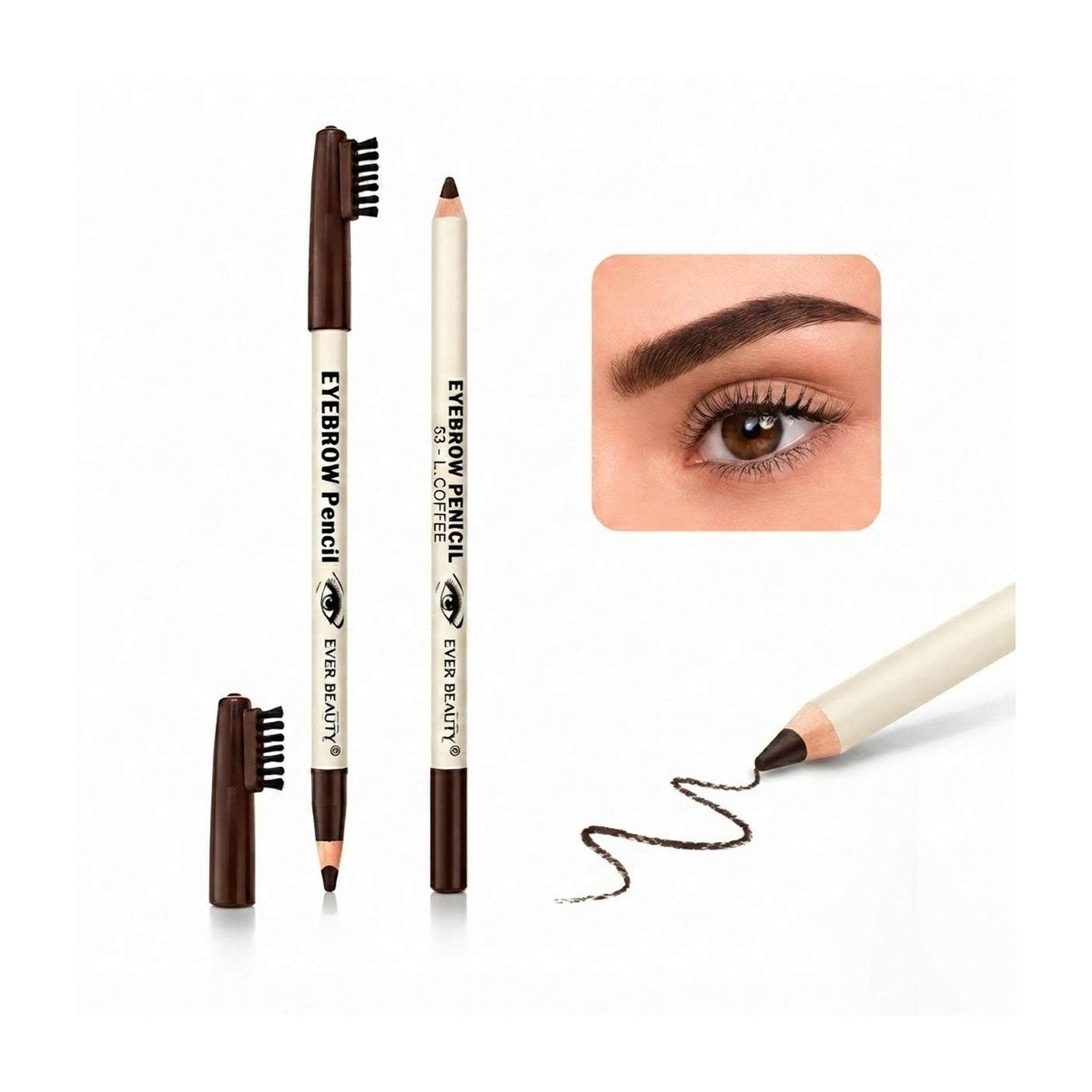 Ever Beauty Waterproof EyeBrow Pencil - 9033E