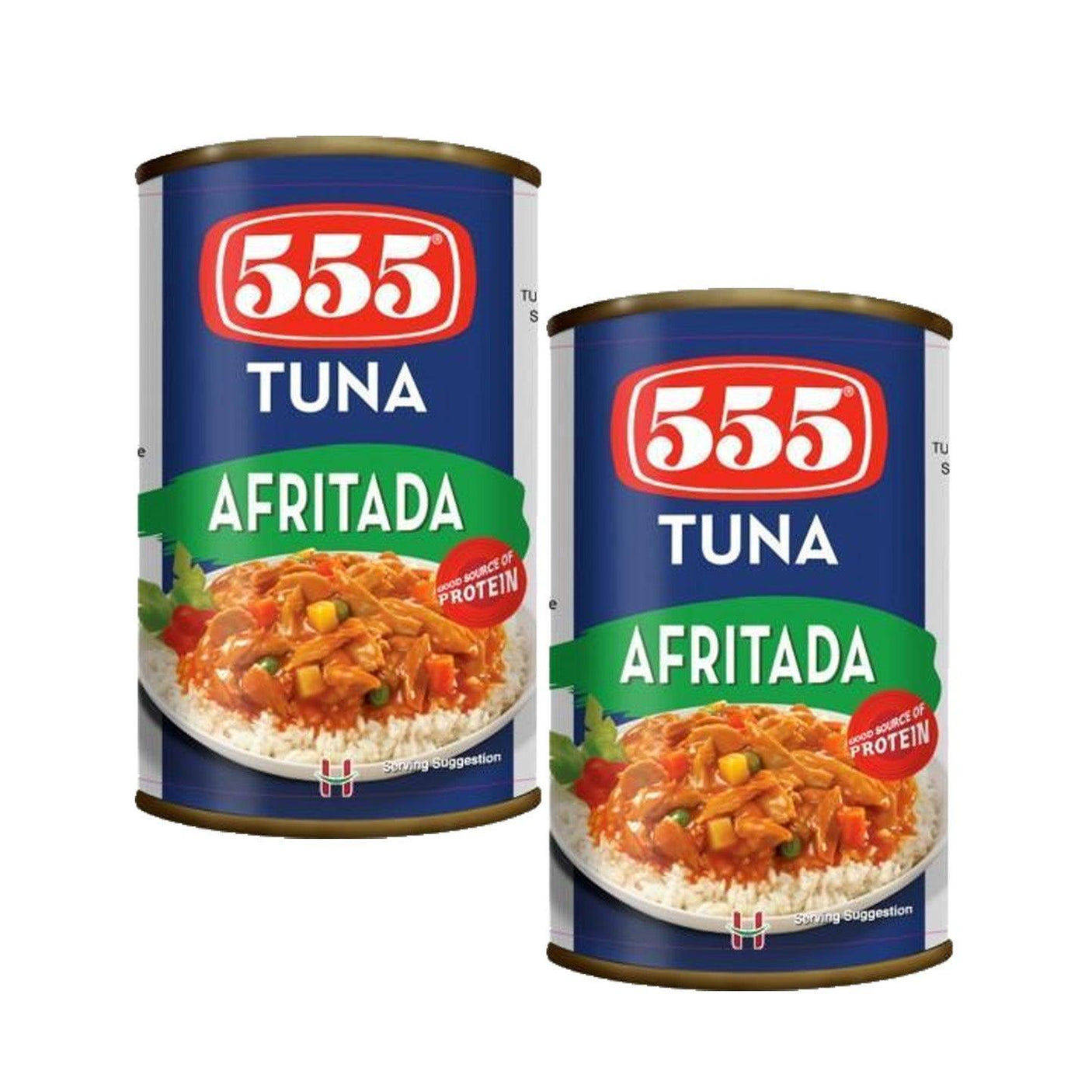 555 Afritada Tuna - 2Pcs × 155g (Offer) - Pinoyhyper