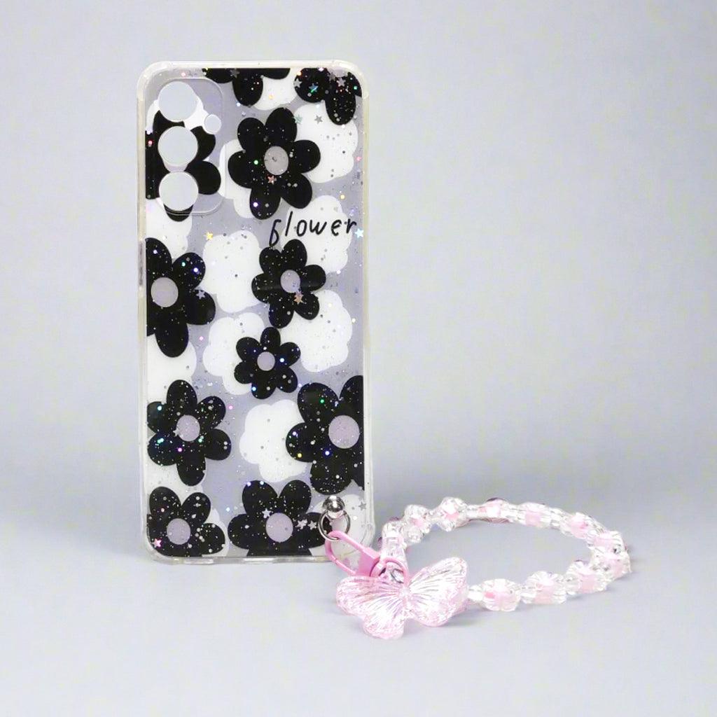 Samsung M14 5G Glitter Fashion Case With Chain Strap