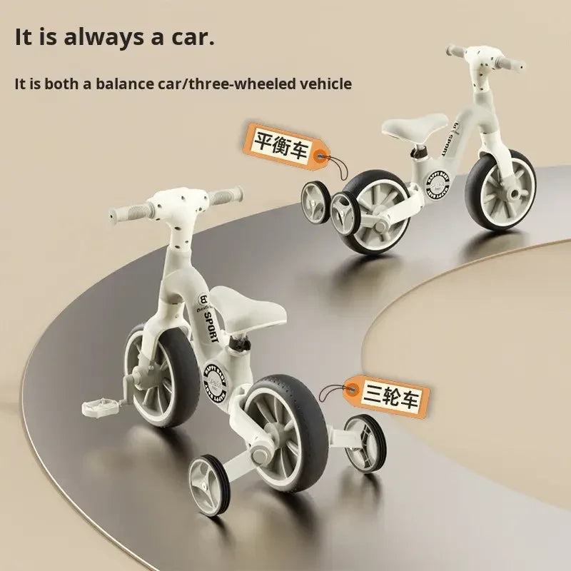 Kids Smart 3-in-1 Tricycle With Light & Music