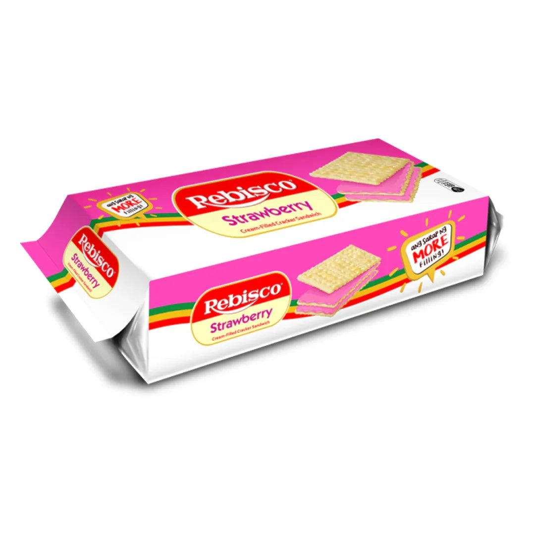 Rebisco Strawberry Filled Cracker Sandwich - 10 x 32g (2Pcs Promo Pack)
