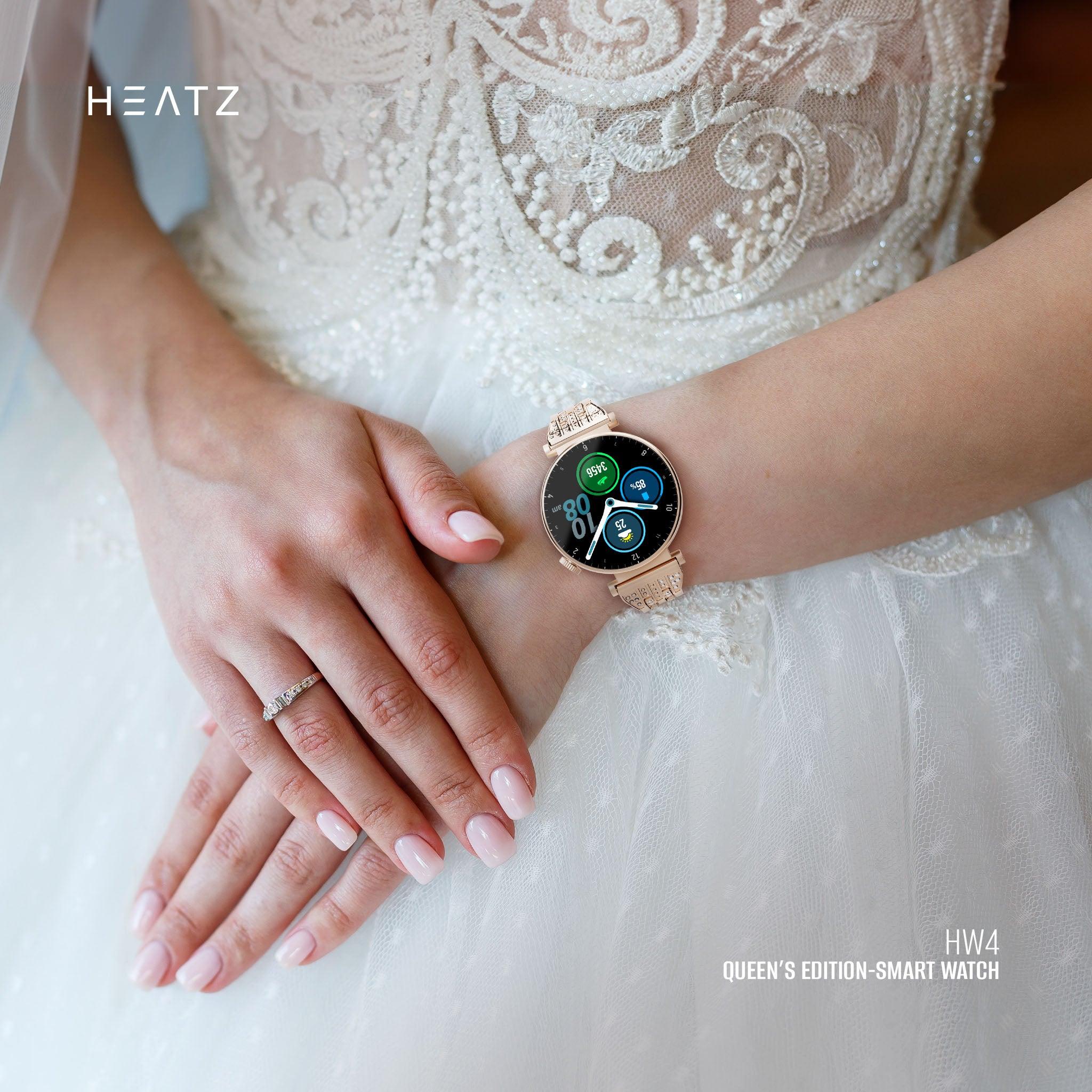 HEATZ Queens Edition Women Smart Watch With 3 Pairs Strap HW4