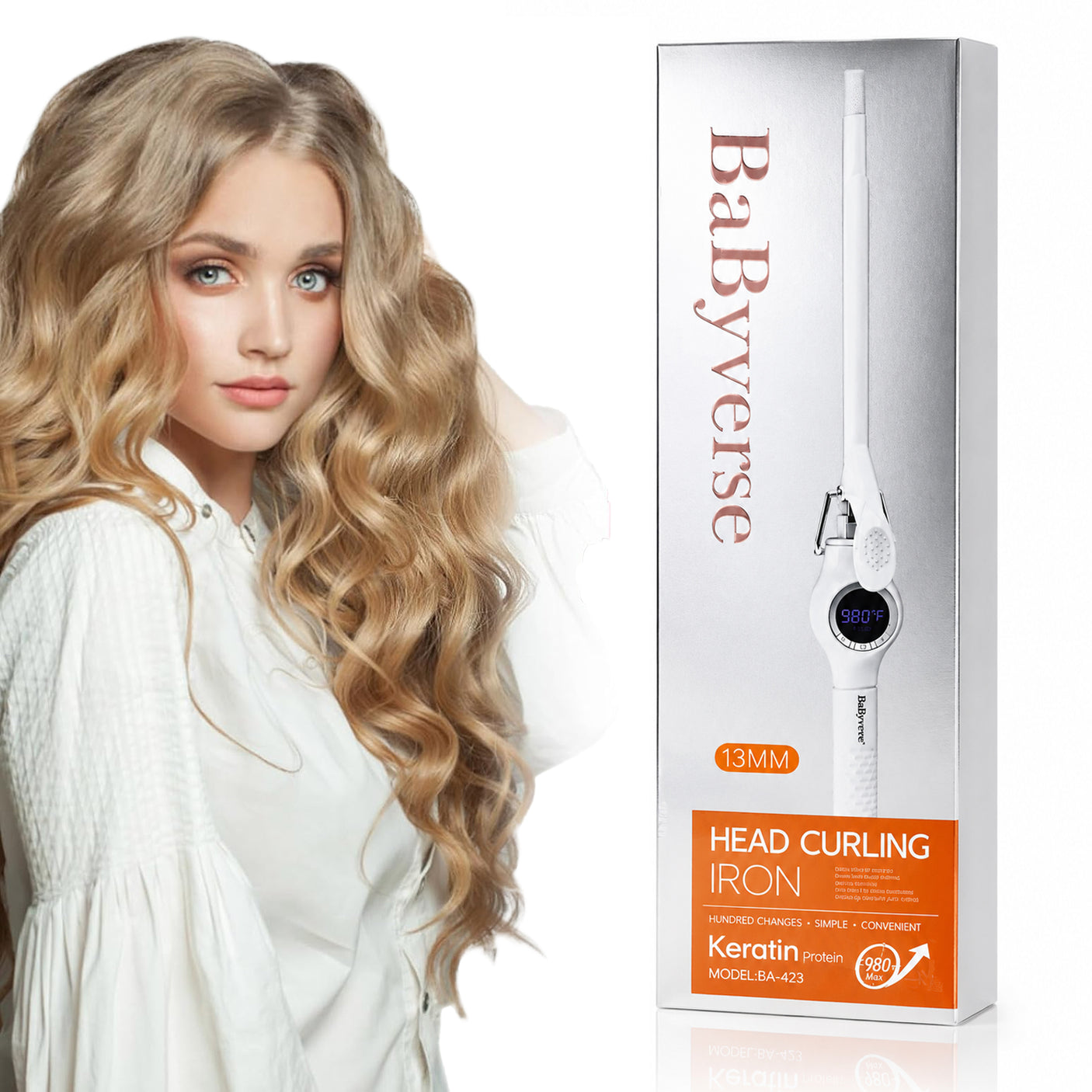 BaByverse Head Curling Iron Hair Curler BA-423