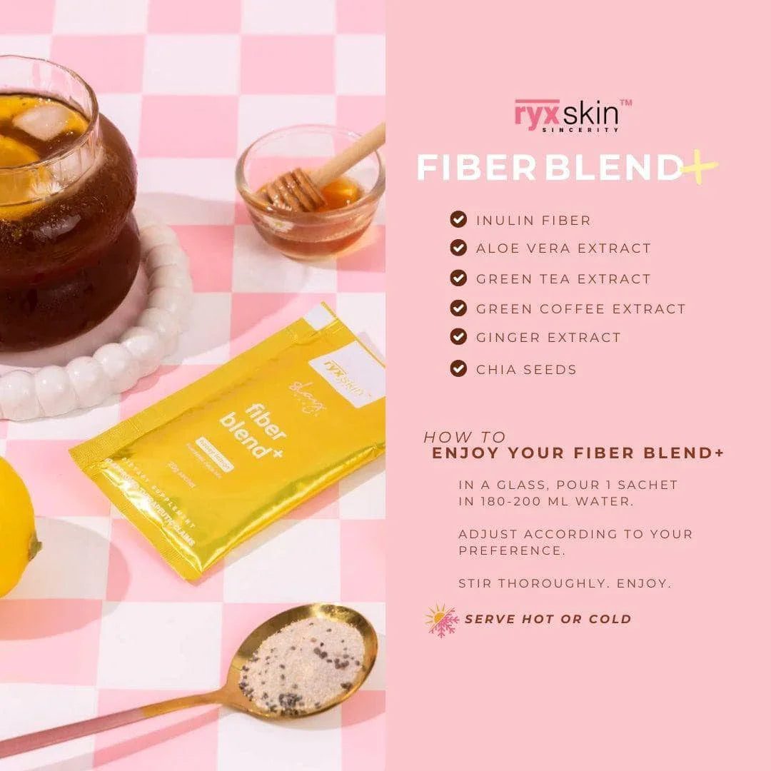 Ryx Skin Fiber Blend+ Honey Lemon Juice Mix - 20g x 10 Sachets