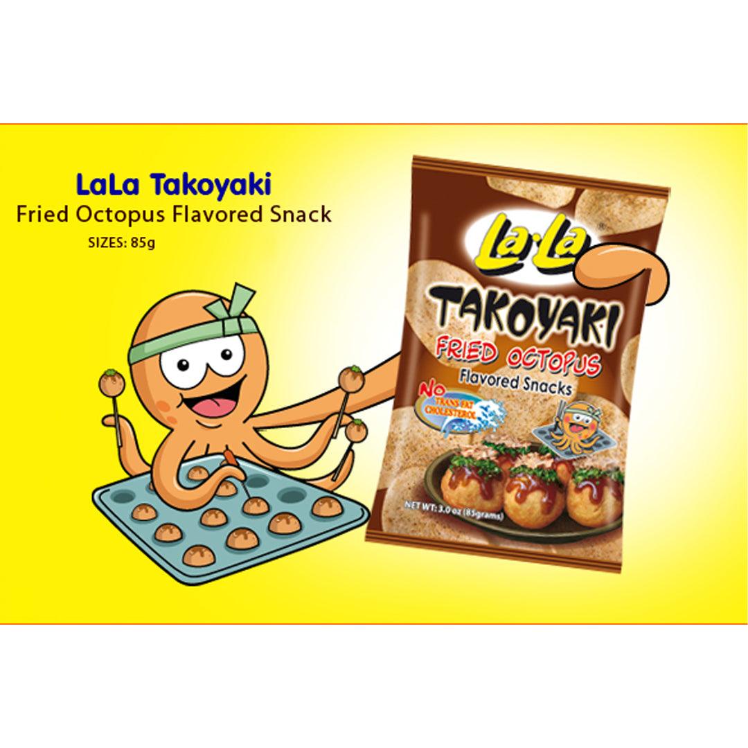 La La Takoyaki Fried Octopus Flavored Snacks - 85g