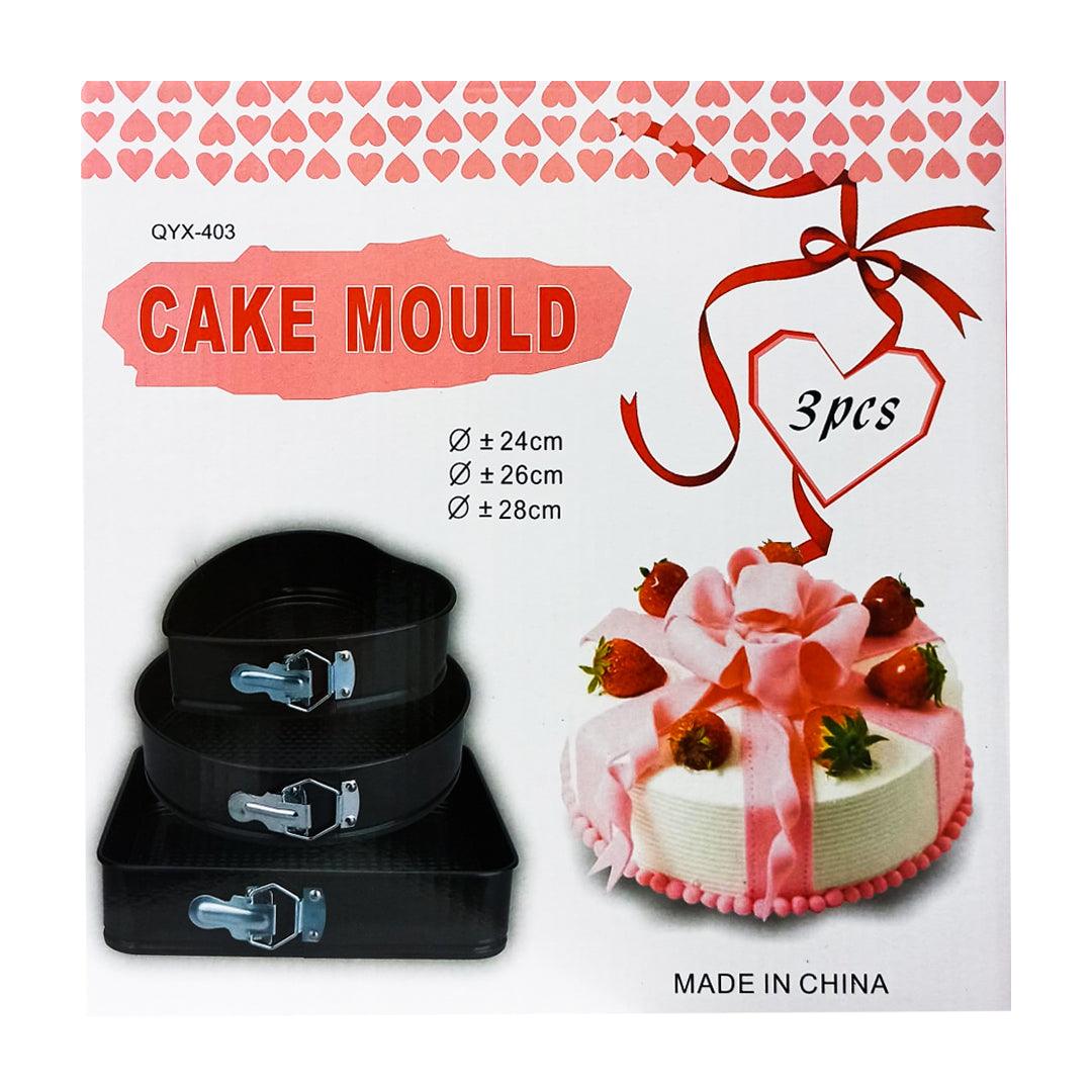 Cake Mould Pan Set 3 Pcs QYX-403