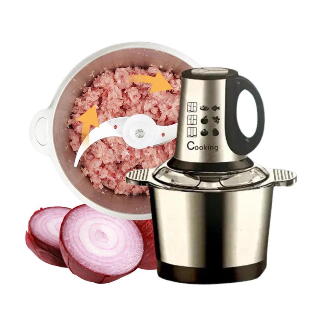 Food Processor Stainless Steel Meat Blender Food Chopper - 3L