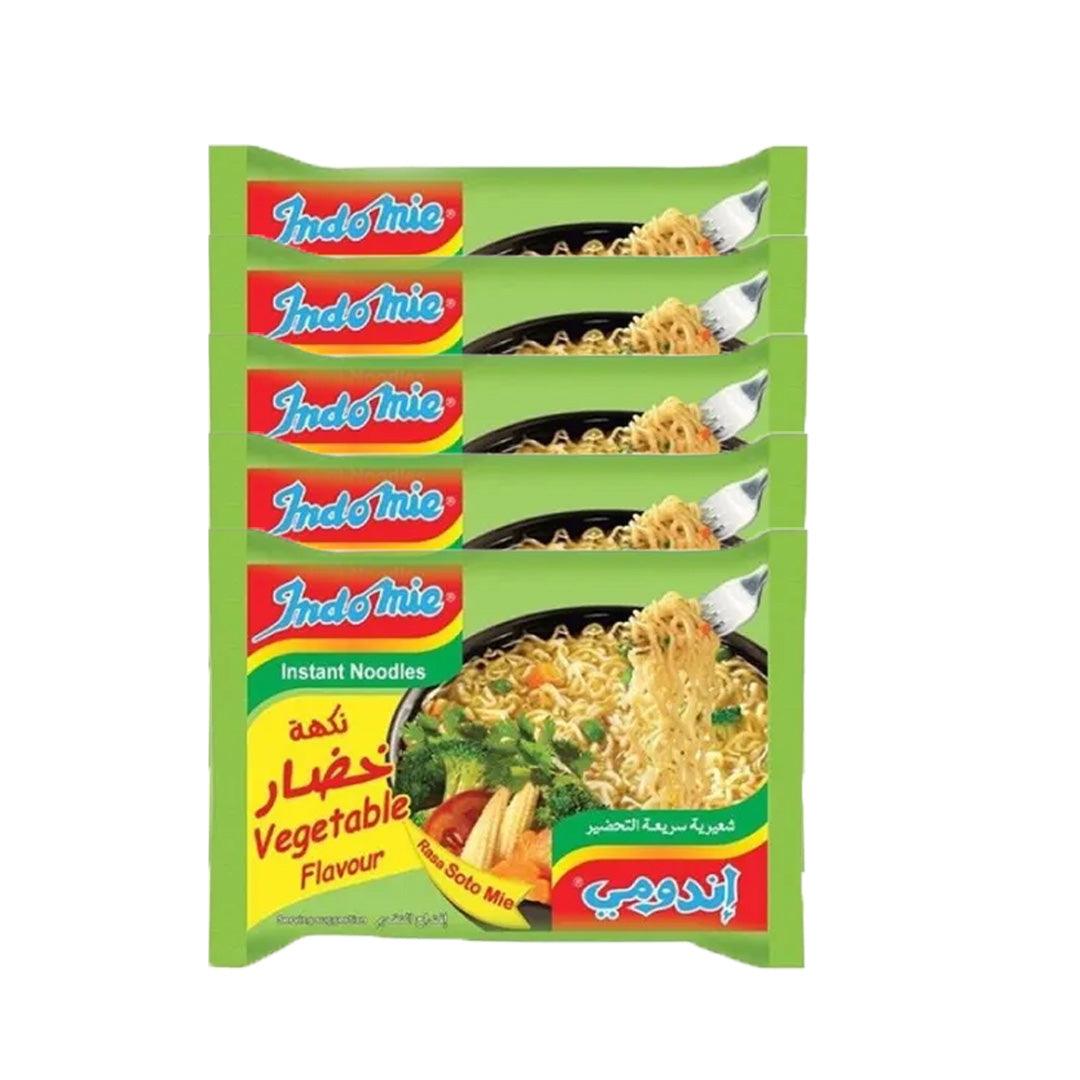 Indomie Instant Noodles Vegetable Flavor 5Pcs x 75g