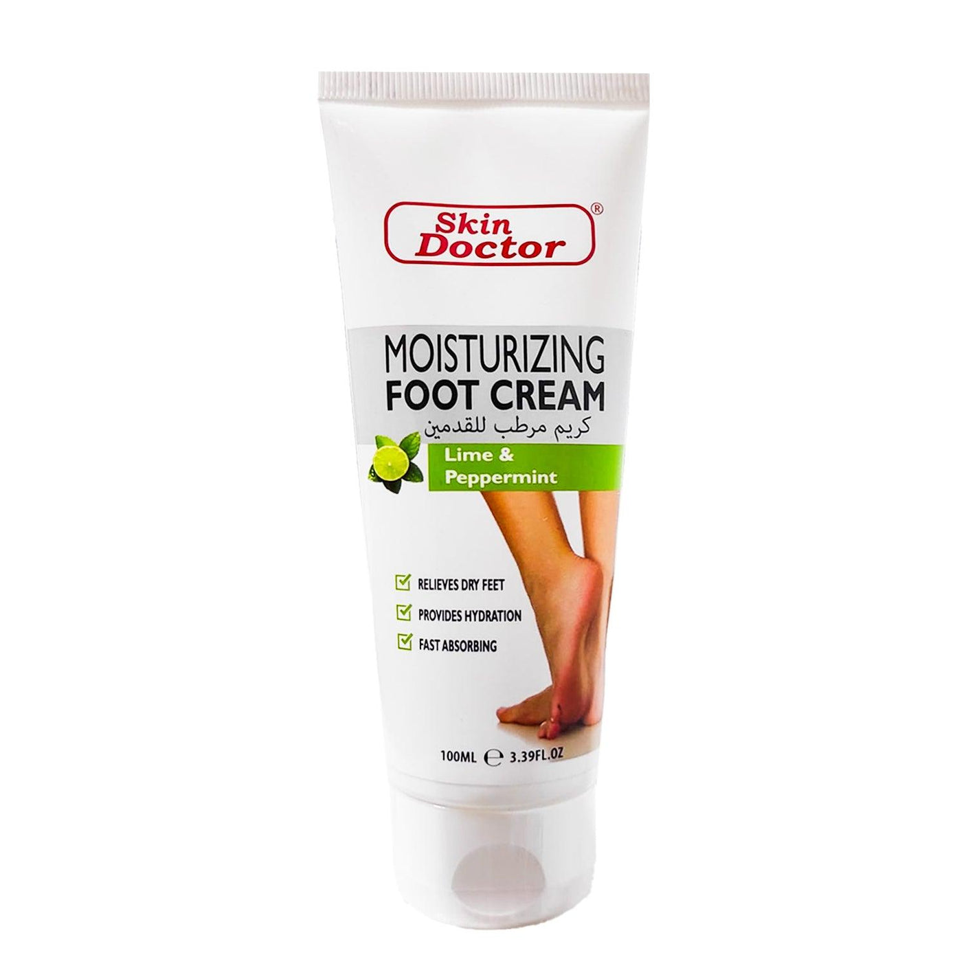 Skin Doctor Moisturizing Foot Cream Lime & Peppermint - 100ml