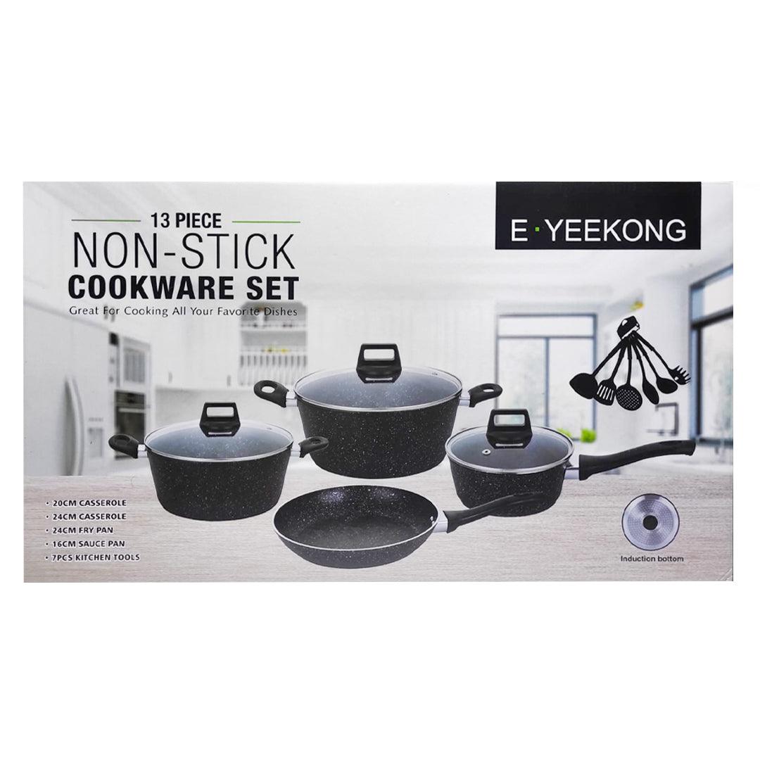 E Yeekong Non Stick Cookware Set - 13 Pcs