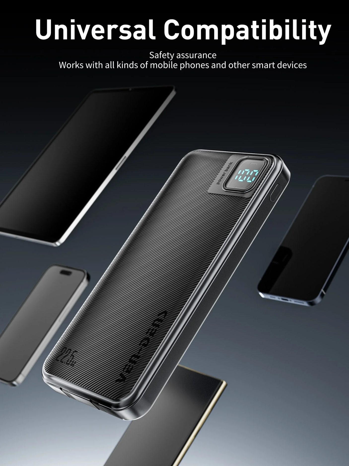 VEN-DENS 22.5W Power Bank 10000mAh VD-PB060