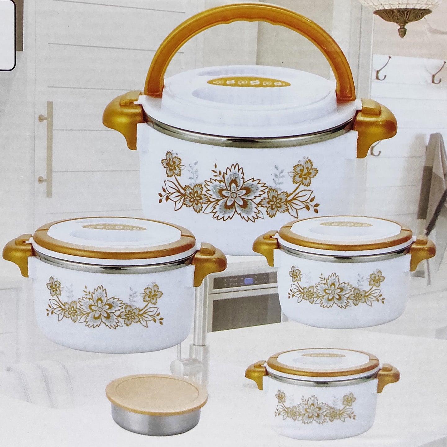 Kitchen Set Stainless Steel Thermos Box Container Food Warmer - 5 Pcs Set