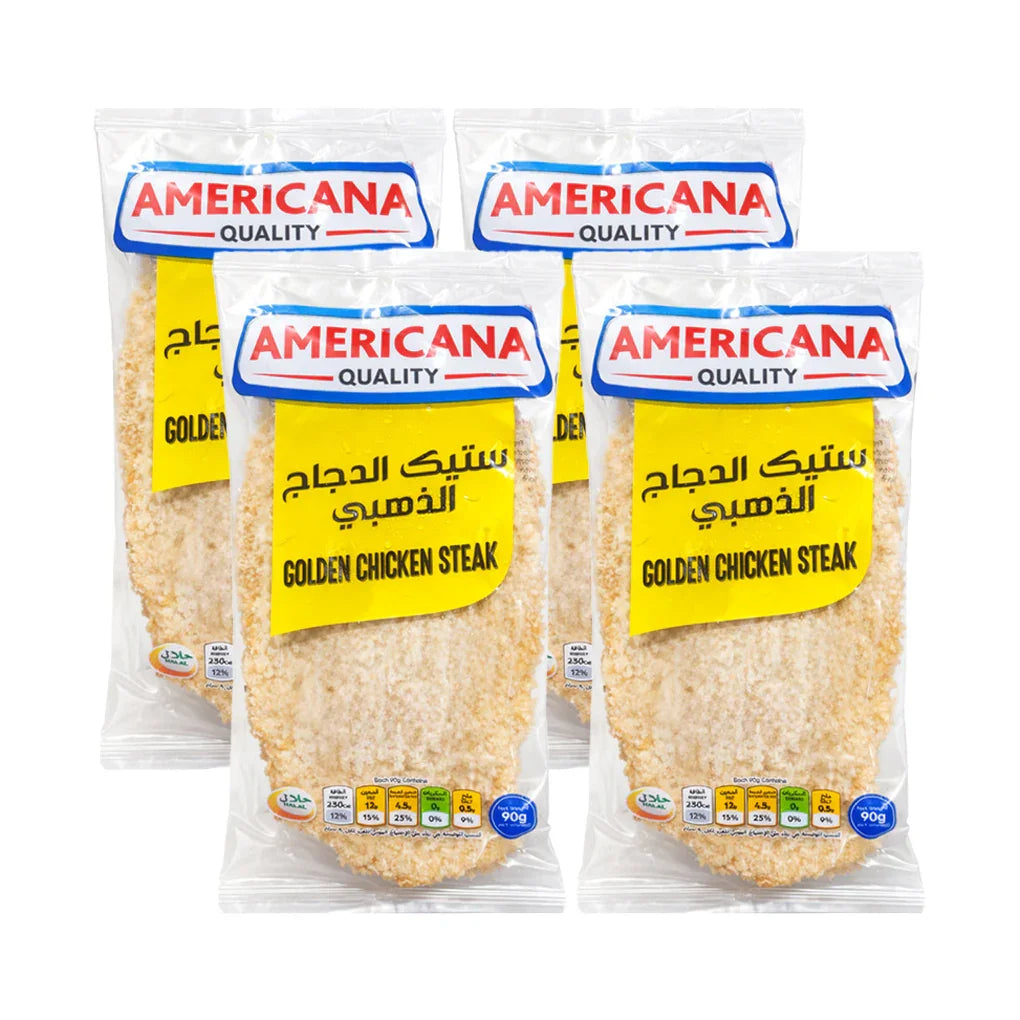 Americana Golden Chicken Steak (Frozen) - 90g (3+1) Offer
