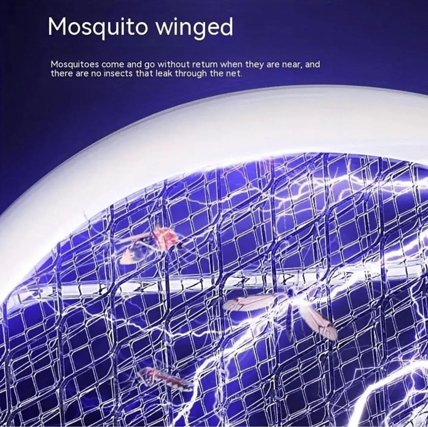 Purple Light 2 in 1 Dual Modes Electric Mosquito Bat ES-20
