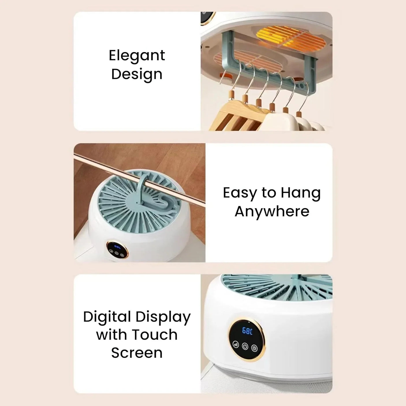 Electric Foldable Clothes Drying Heater SH-009