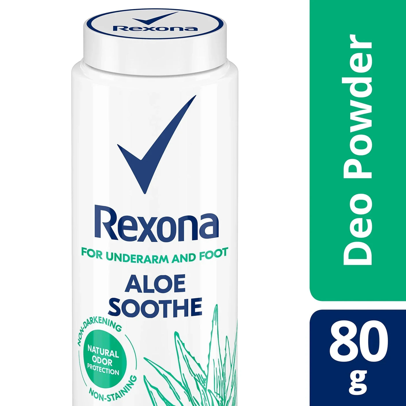 Rexona Aloe Soothe Deo Powder For Underarm & Foot - 80g