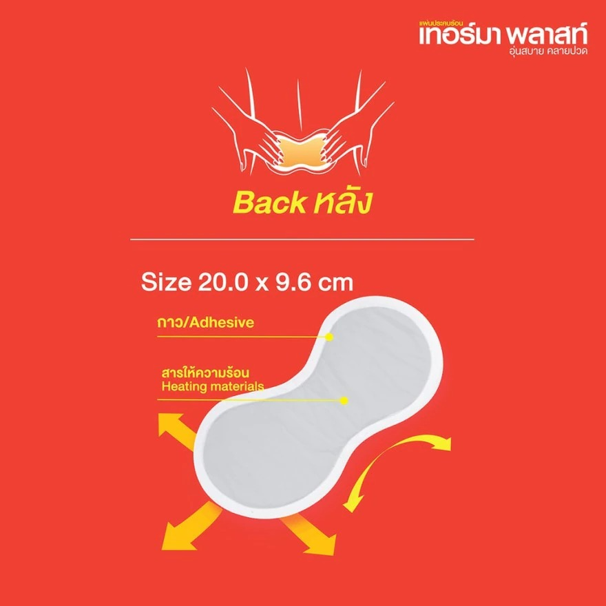 Therma Plast Back Pain Relief Heat Pad - 3 Pads