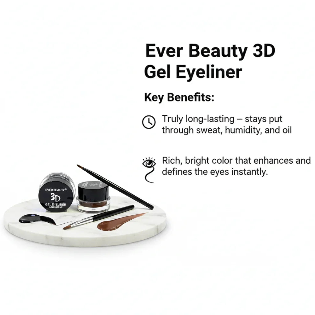 Ever Beauty 3D Gel Eyeliner - 3g × 2Pcs