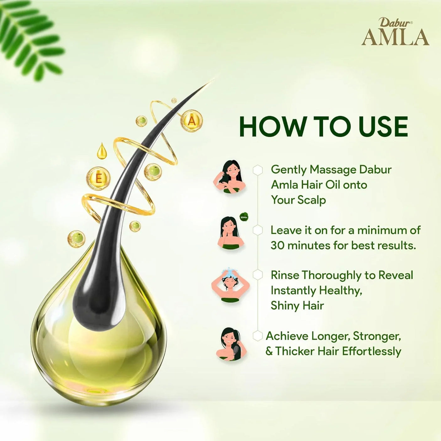 Dabur Amla Hair Oil 360ml (Original)