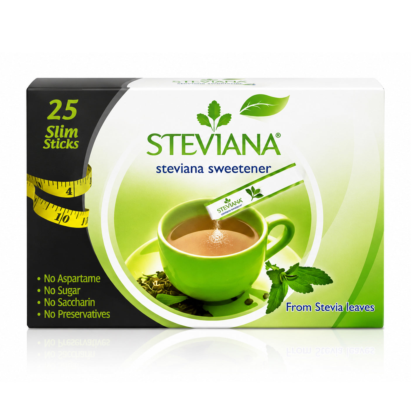 Steviana Sweetener From Stevia Leaves - 25 Sticks