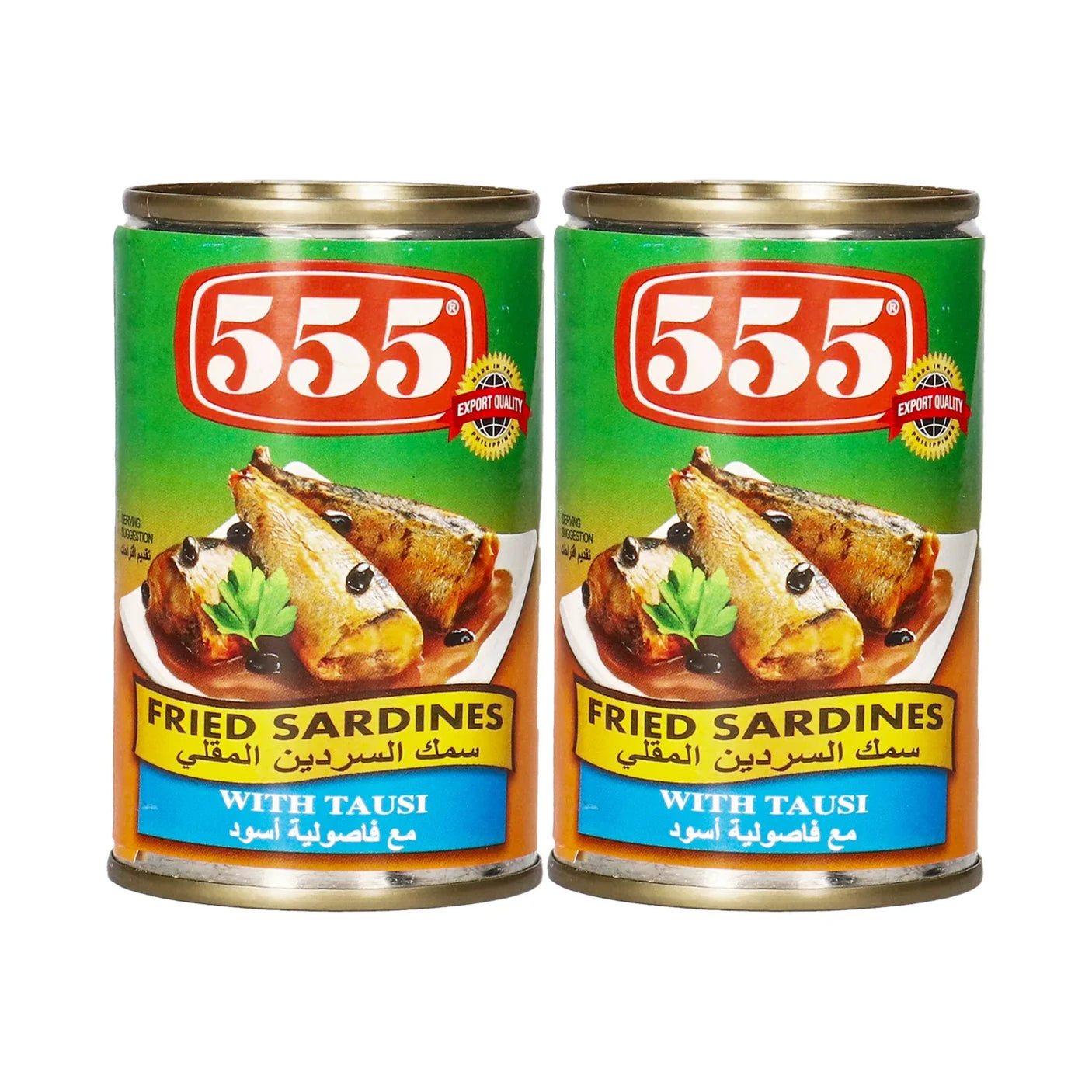 555 Fried Sardines With Tausi - 155g × 2 Pcs (Offer)