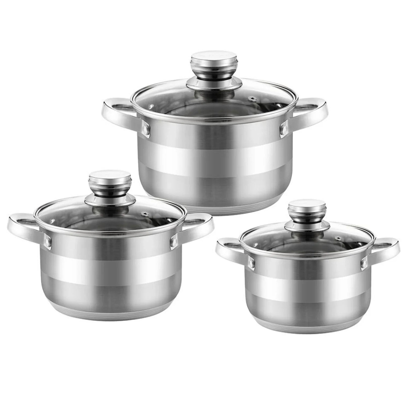 Haus Roland Stainless Steel Cookware 6 Pcs Set HR131-2