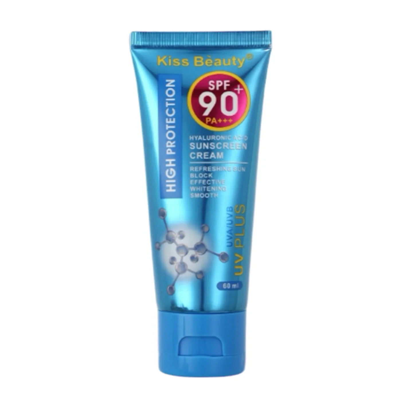 Kiss Beauty Hyaluronic Acid Sunscreen Cream SPF 90+ PA+++ - 60ml