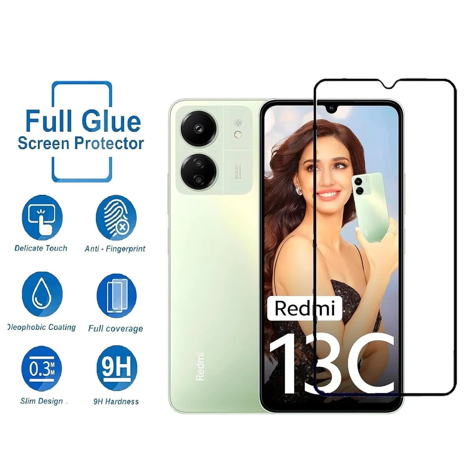 Redmi 13C Temper Glass